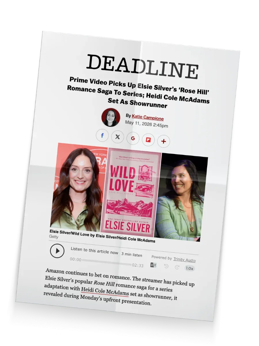 Deadline: Prime Video picks up Elsie Silver's Rose Hill romance saga